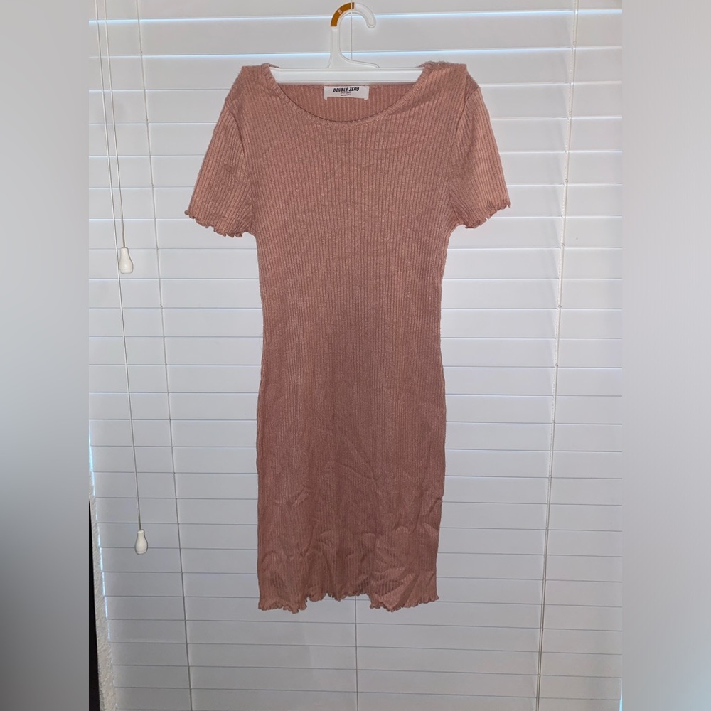 Double Zero pink bodycon dress